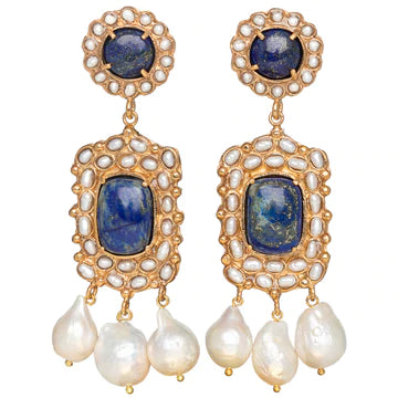CHRISTIE NICOLAIDES CARLITA EARRINGS BLUE