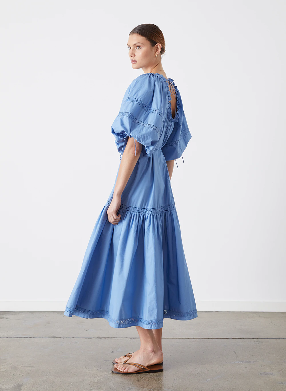 JOSLIN VIVIENNE MIDI DRESS - ATLANTIC