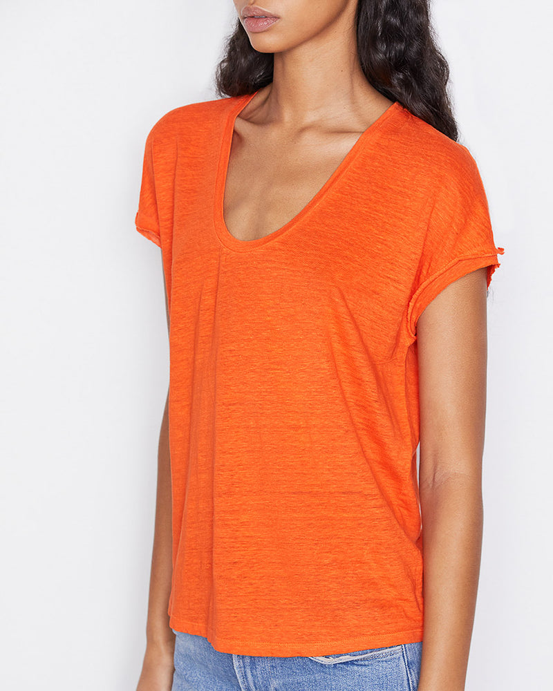 EASY SCOOP TEE - ORANGE