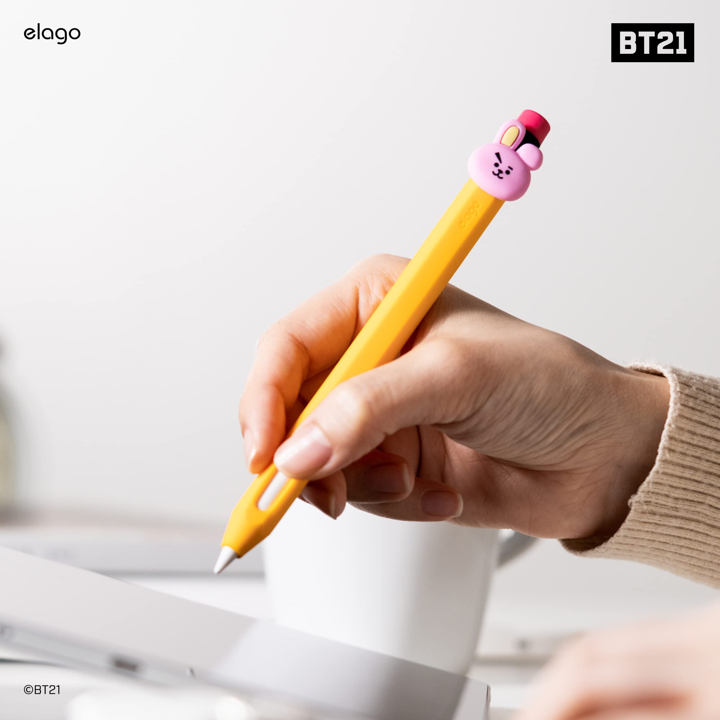 elago Coque Pencil Classique Compatible avec Apple Pencil 2e Génération Silicone Durable Design Classique Compatible avec la Charge Magnétique Vert Menthe 