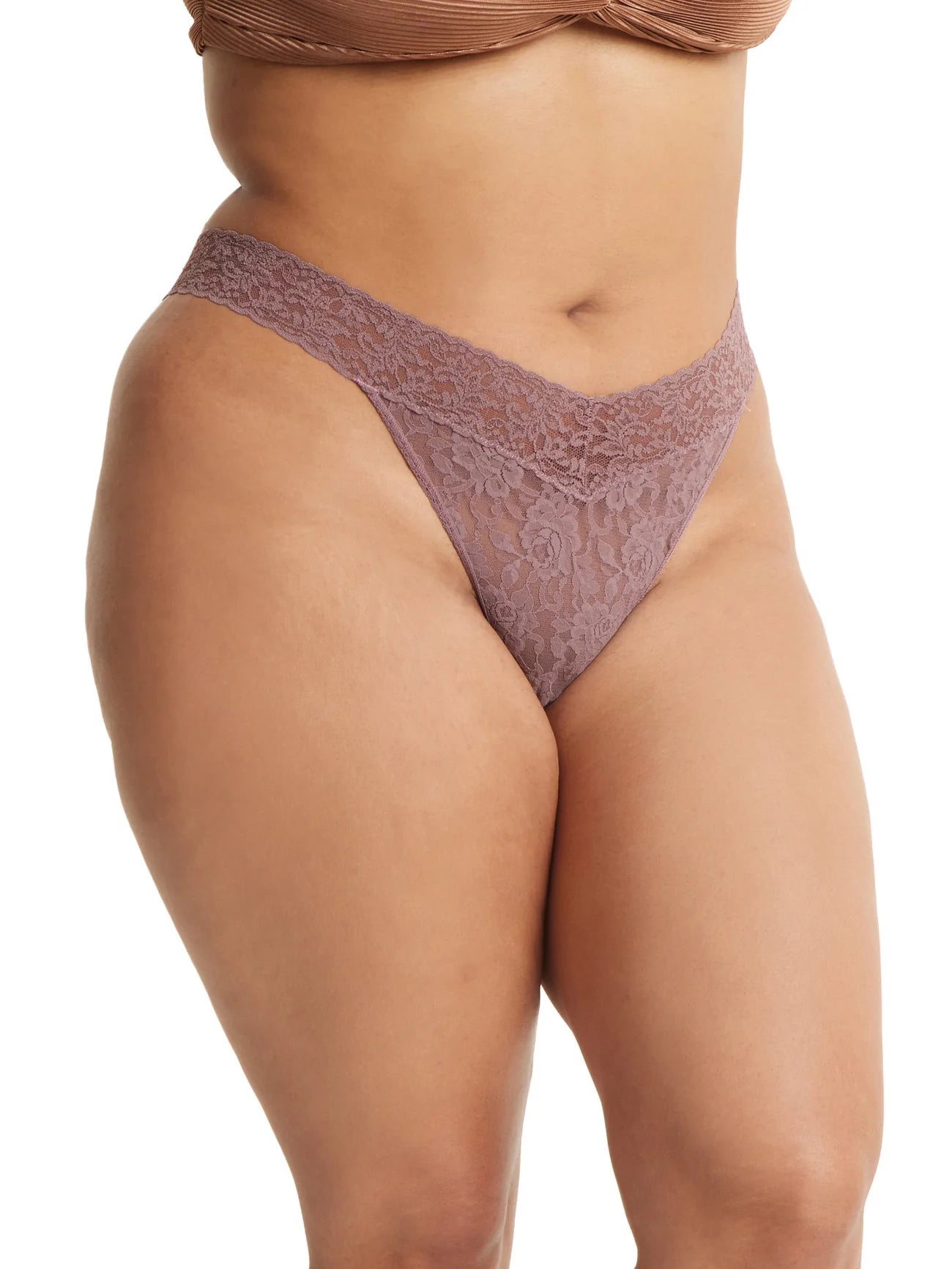 Hanky Panky - Plus Size Original Rise Thong In Artichoke Heart