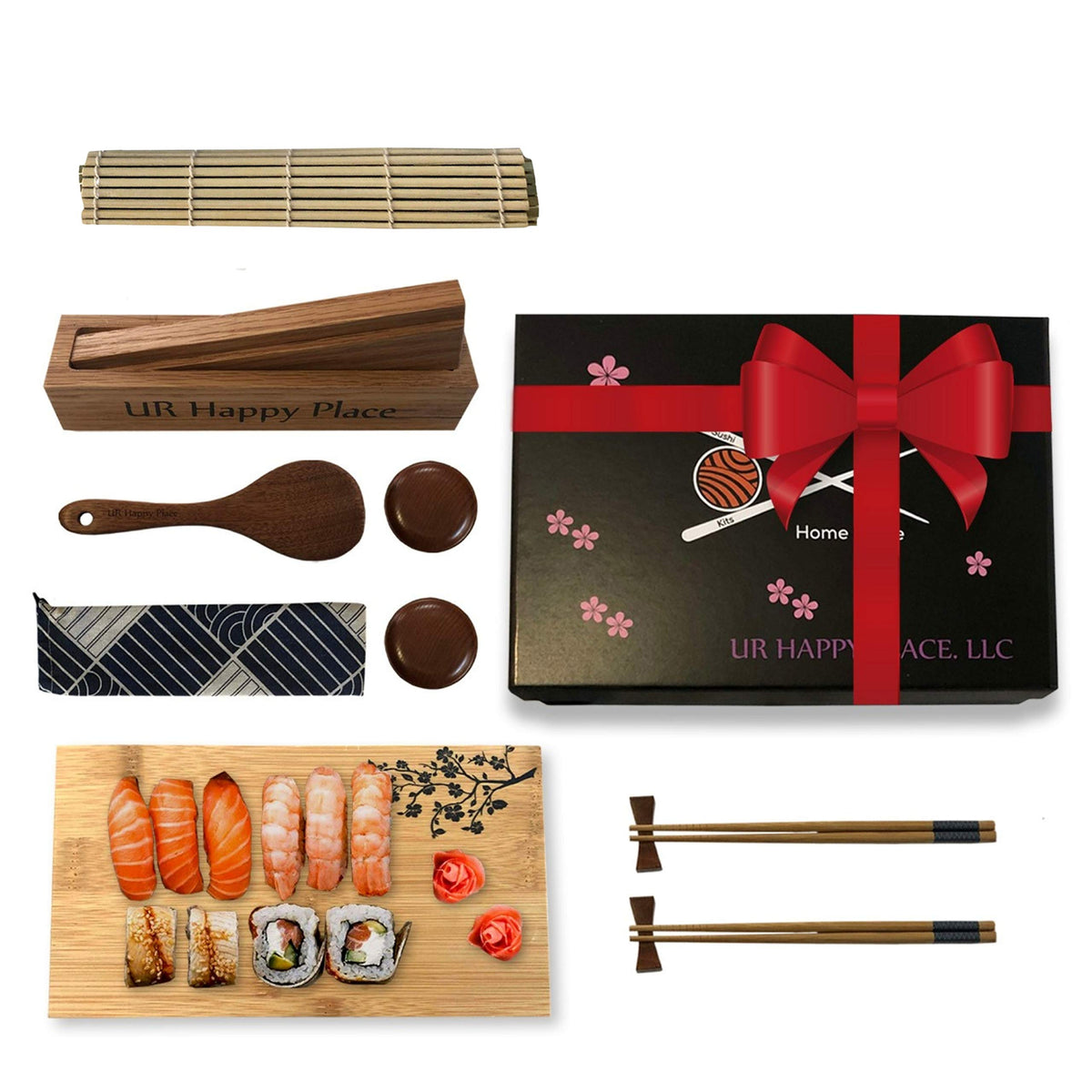13pcs/set DIY Bamboo Sushi Maker Set Rice Sushi Making Kits Roll Cooking T TDO 