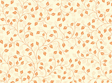 Load image into Gallery viewer, Metals collection leaf vine with metallic accents copper on cream
