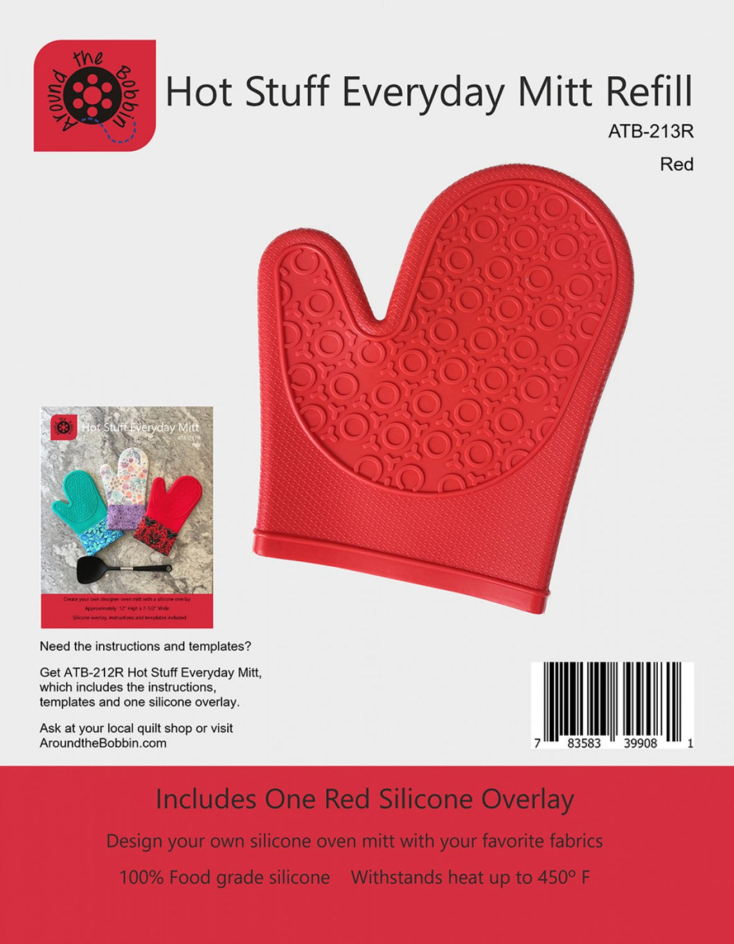 Hot Stuff oven mitt silicone overlay refill, or pattern including refill