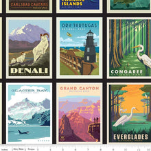 Load image into Gallery viewer, National Parks posters black colorway
