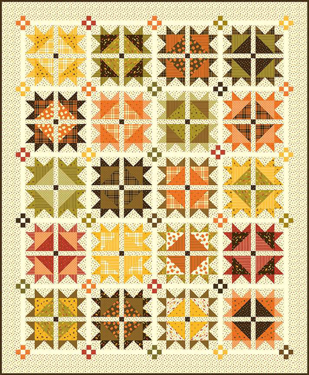 Fall is Calling Quilt Kit designed by Sandy Gervais