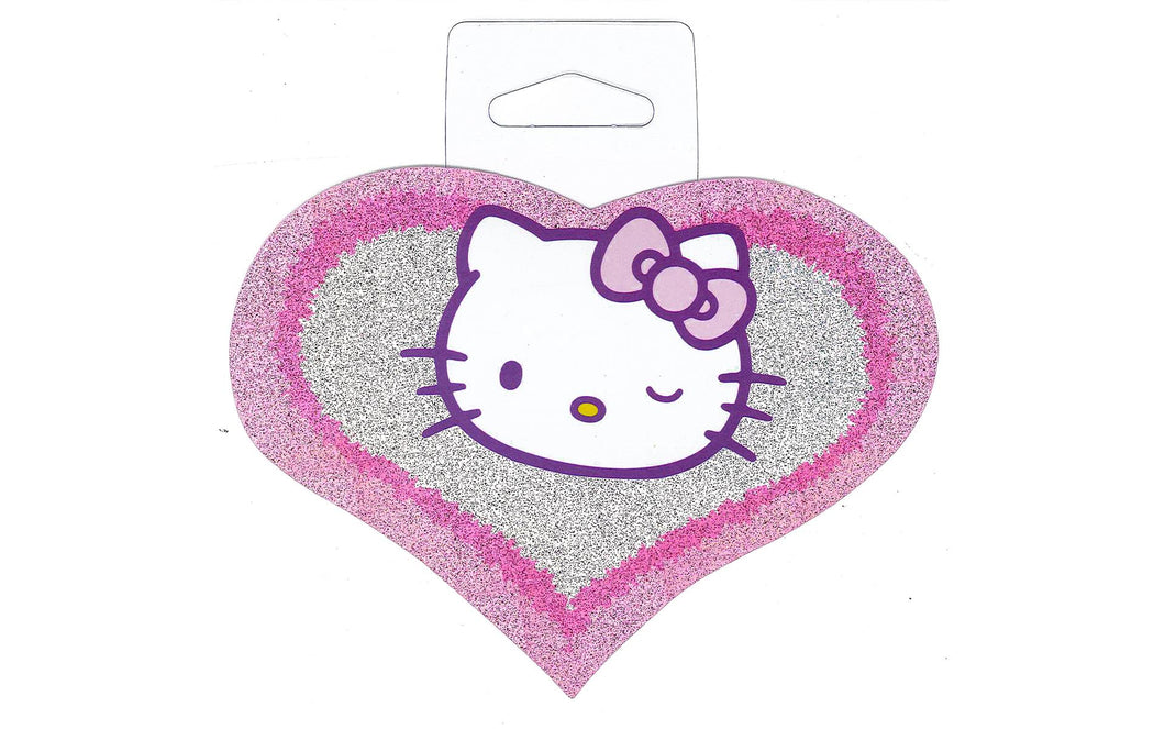 Hello Kitty glitter heart sticker set