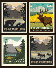 Load image into Gallery viewer, National Parks Pillow panel Rocky Mountain Parks
