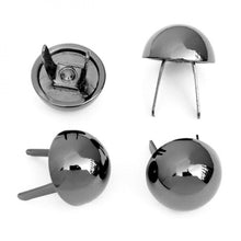 Load image into Gallery viewer, Four Dome Feet for purses, or Bucket Bag Gunmetal
