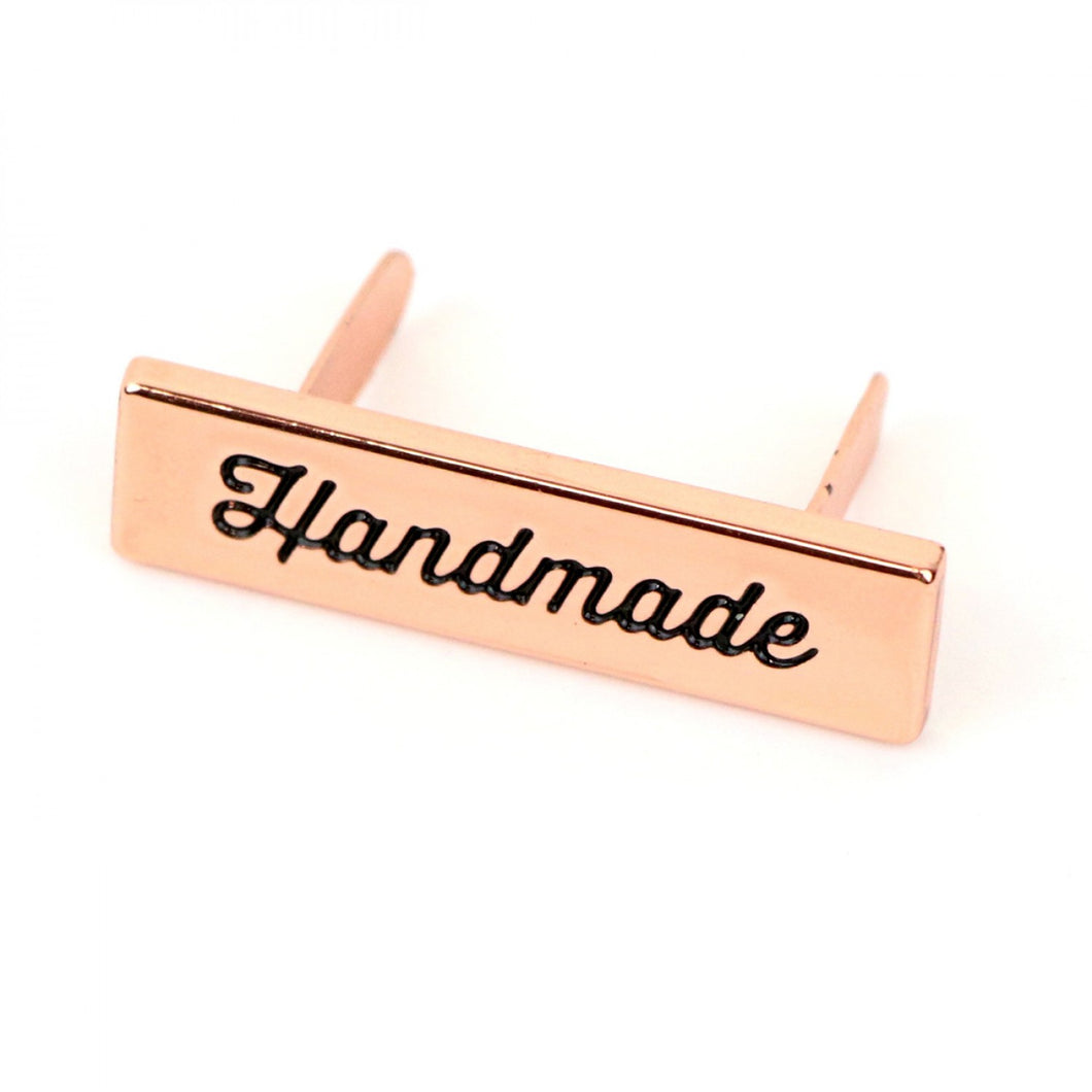 Handmade or Handcrafted made in the USA Label Rose Gold, antique brass, nickel