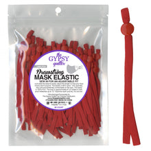 Load image into Gallery viewer, Drawstring Mask Elastic red 60 piece latex free
