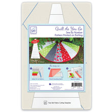 Load image into Gallery viewer, Just add fabric! Tree Skirt Quilt As You Go Pre-Printed Batting
