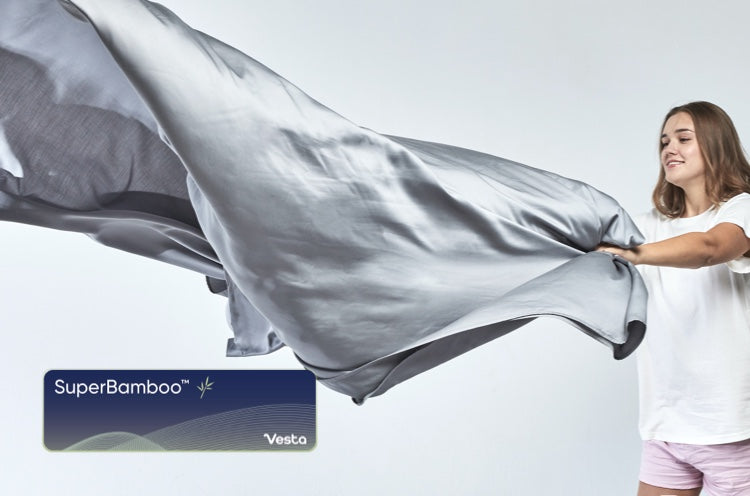 <div style="text-align:left">Meet SuperBamboo™, silky soft and <div class="d-none d-md-inline"><br></div>ultra-breathable</div>