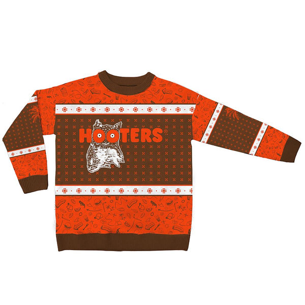 Oproepen Bekentenis Terugspoelen Unisex Hooters Doodle Holiday Sweater | Hooters Online Store