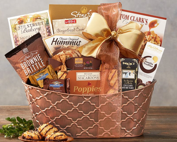 CD3239800 Gourmet Choice Gift Basket for Christmas and personalized card mailed seperately 