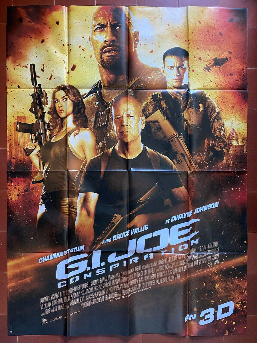 Affiche G I Joe Conspiration Jon Chu Bruce Willis Dwayne Johnson 120x1 Cinead 0235