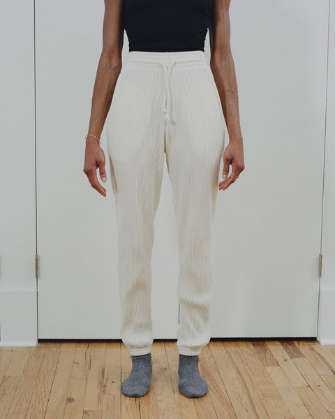 Sweat Pants - Rib off white 100% organic cotton – Baserange