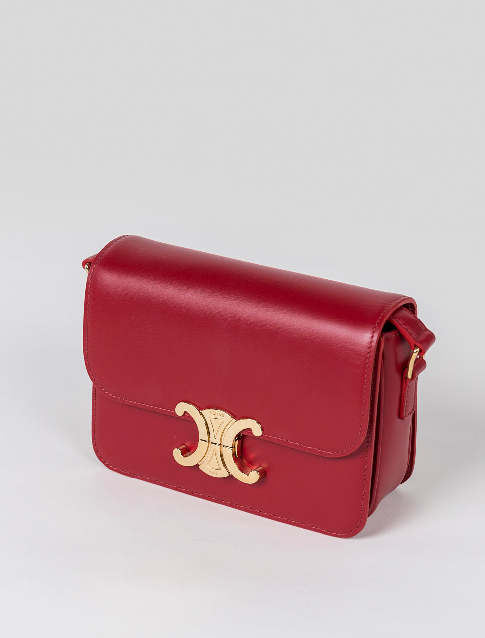 CHAIN SHOULDER BAG CLAUDE in shiny calfskin