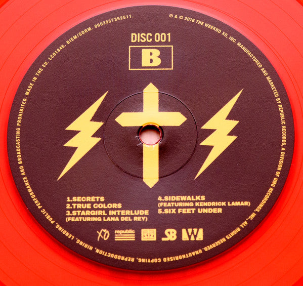 The Weeknd Starboy XO, Republic Records 2xLP, Album, Red (M) Mint – Love Vinyl Records
