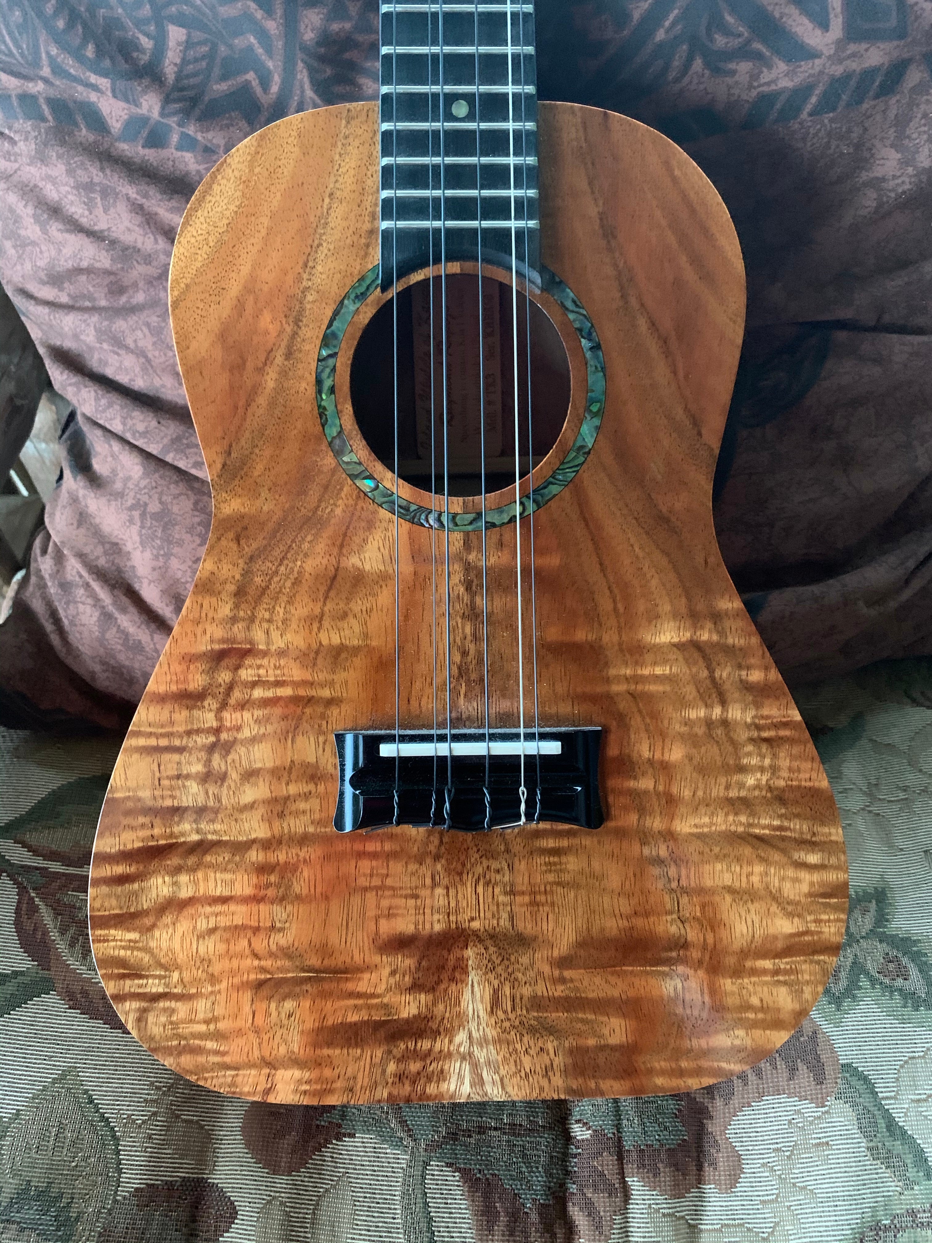 6-String Tenor Deluxe Koa Ukulele - Made on Kauai