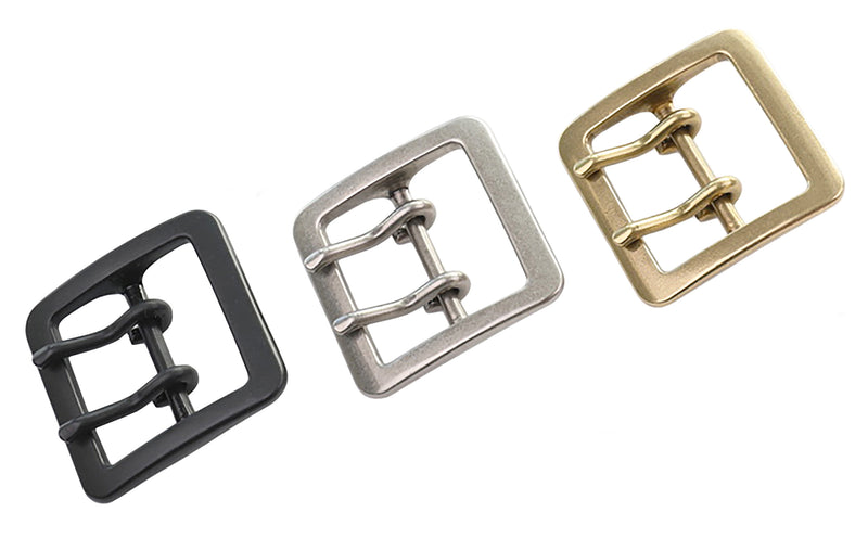 Belt Buckles - Japanese &quot;Tetra&quot; Double Prong (Solid Brass) – Rocky Mountain Leather Supply