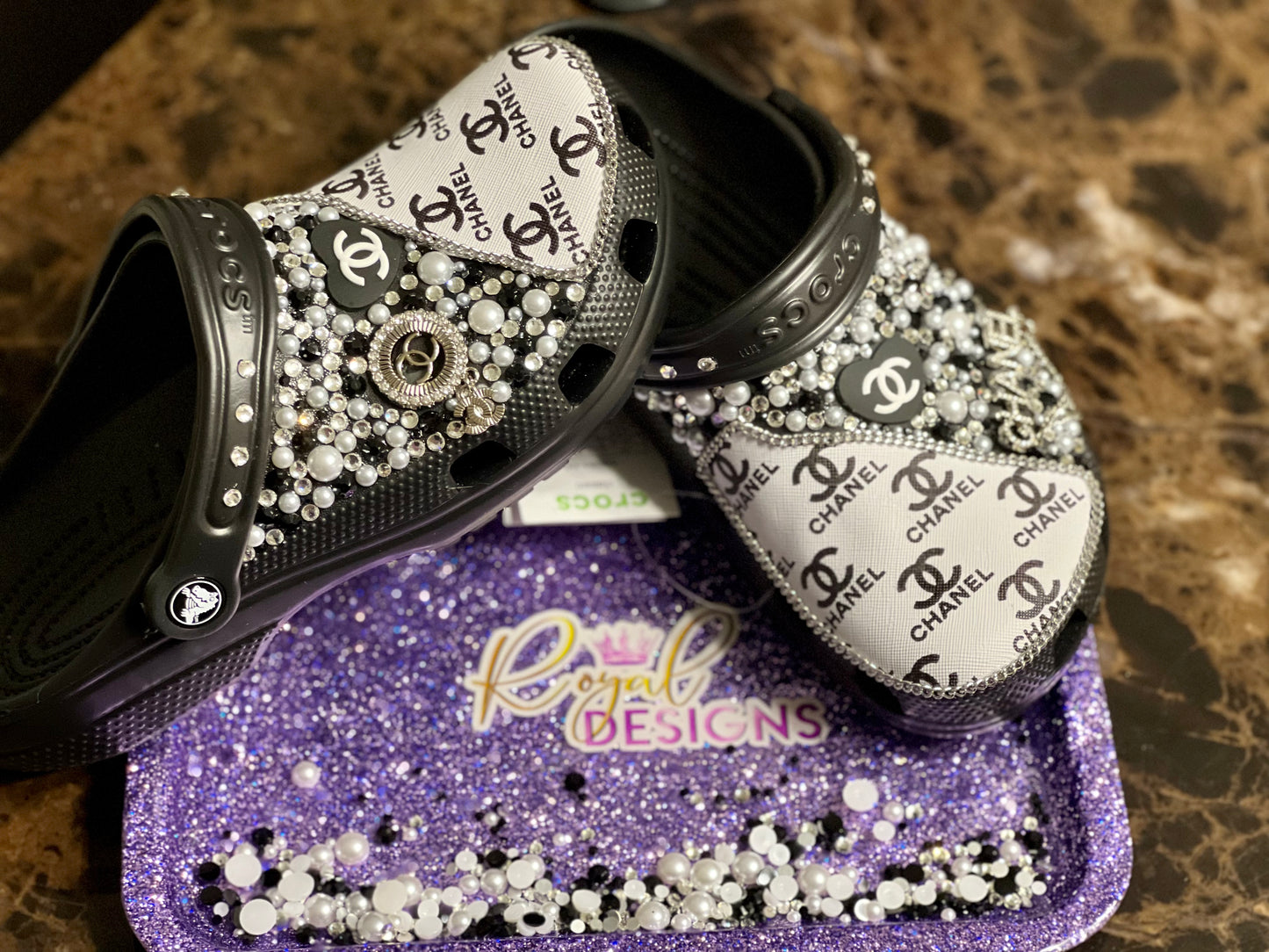 Women Luxury bling clogs