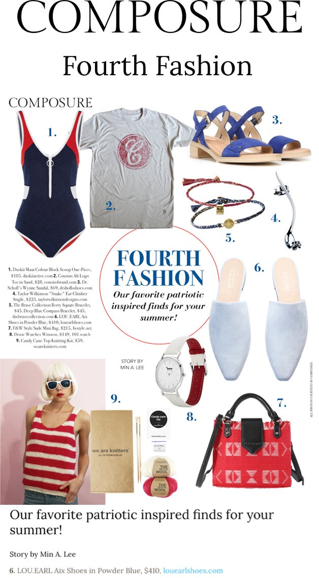 Composure Magazine's favorite patriotic inspired finds for summer including our Aix Mules