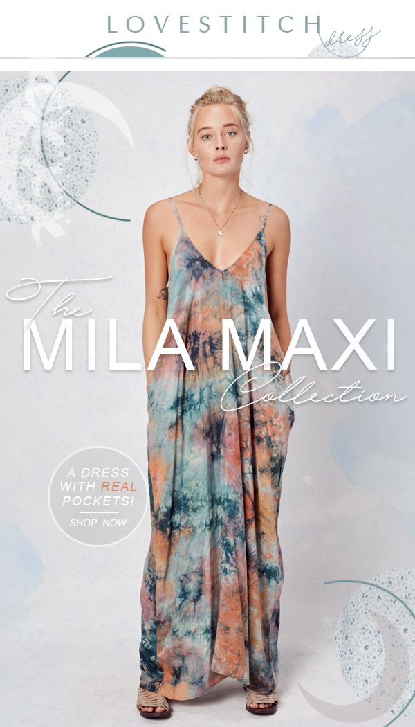 Lovestitch mila maxi dress with Pockets!
