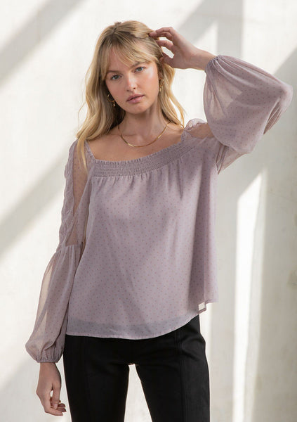 Heavenly Square Neck Blouse