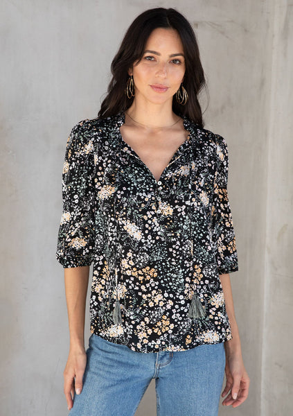 Perry Floral Peasant Blouse