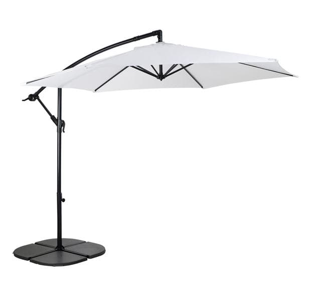 toespraak Lief maat HAWAI White suspended umbrella without base H 243 cm - Ø 300 cm