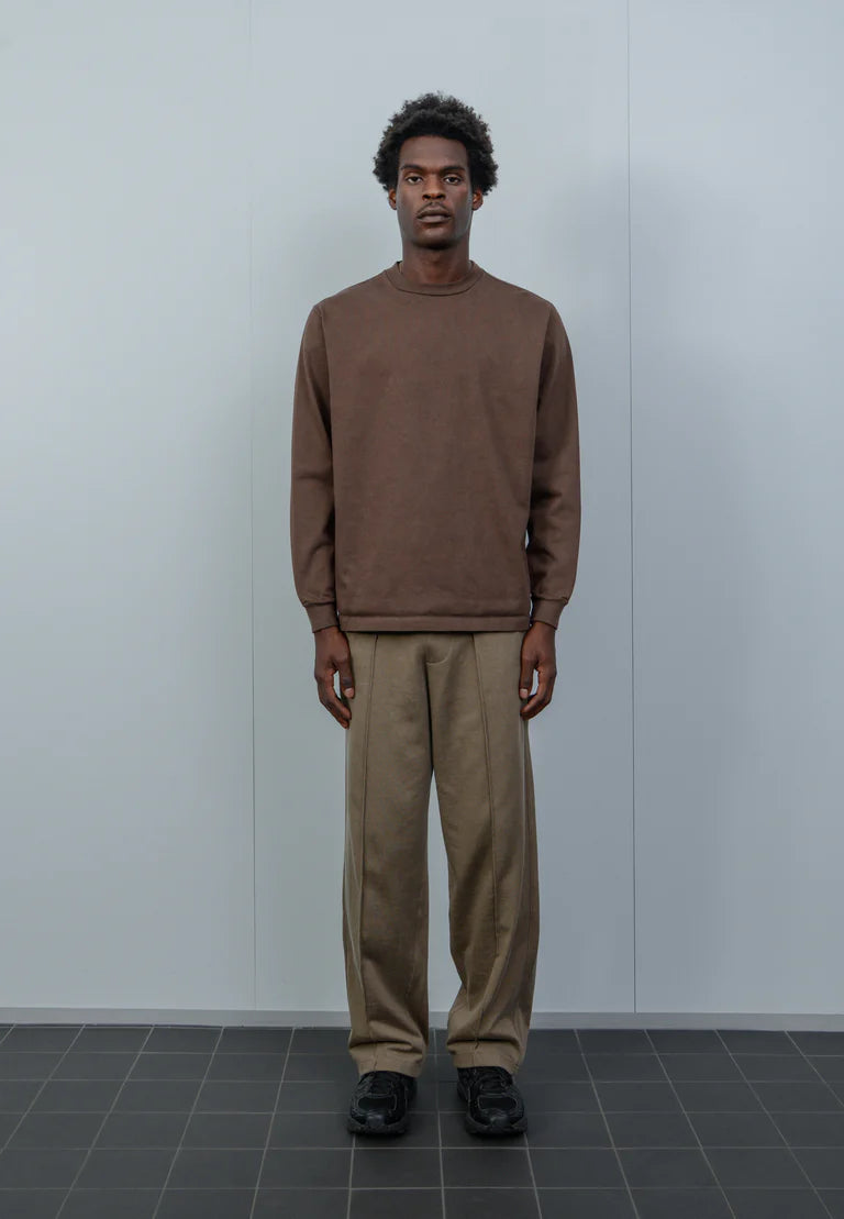 L/S Rugby T-Shirt - Dark Taupe