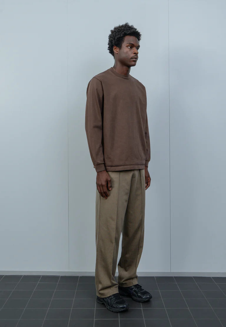 L/S Rugby T-Shirt - Dark Taupe