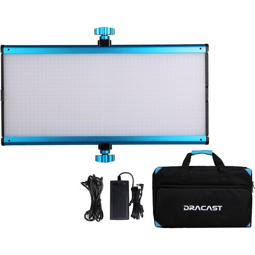Blue Dracast DRSPPL1000B S Series Plus Bi-Color LED1000 Panel with V-Mount Battery Plate 
