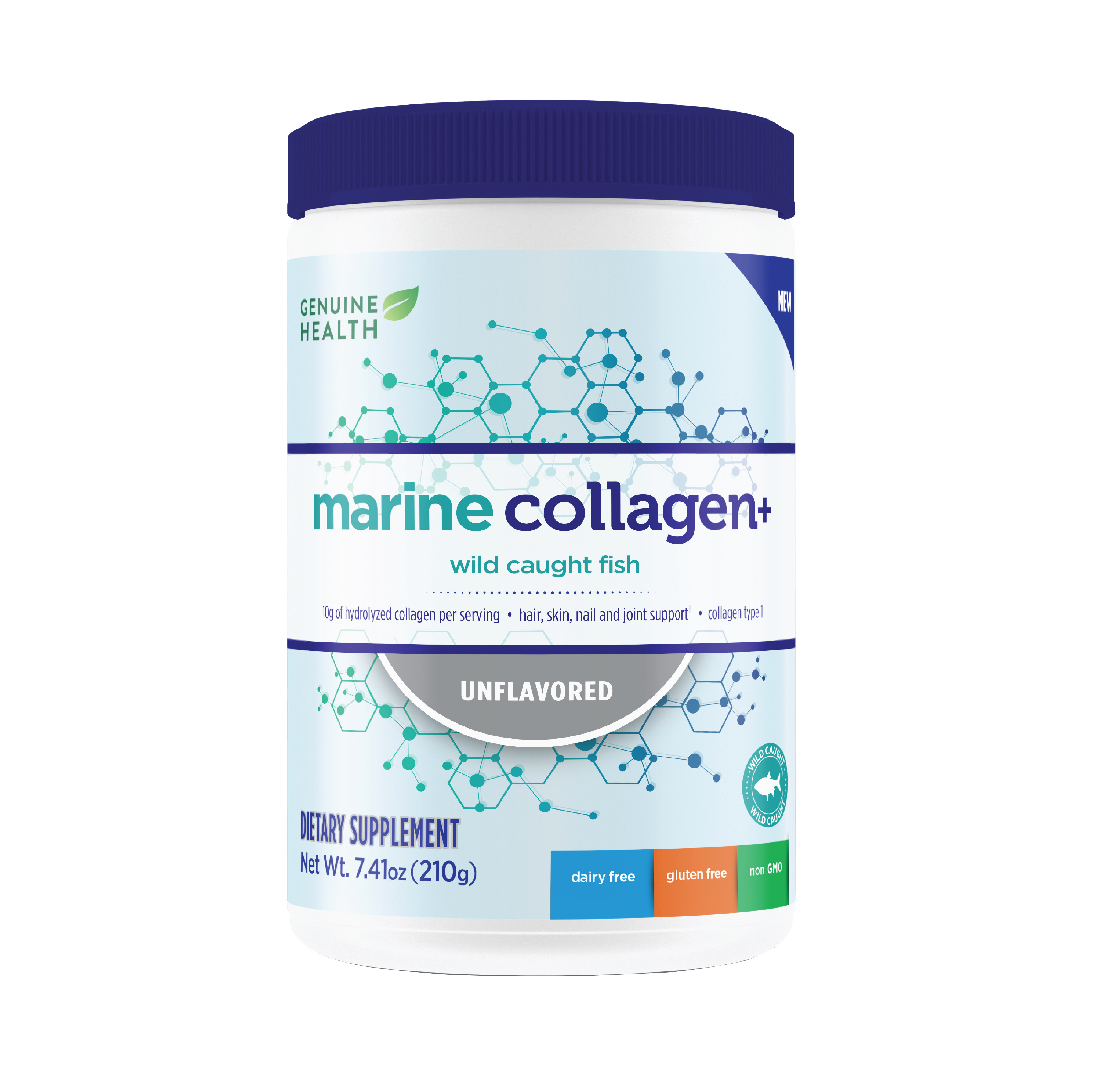 Genuine Health - Pure Marine Hydrolyzed Collagen Peptides Powder