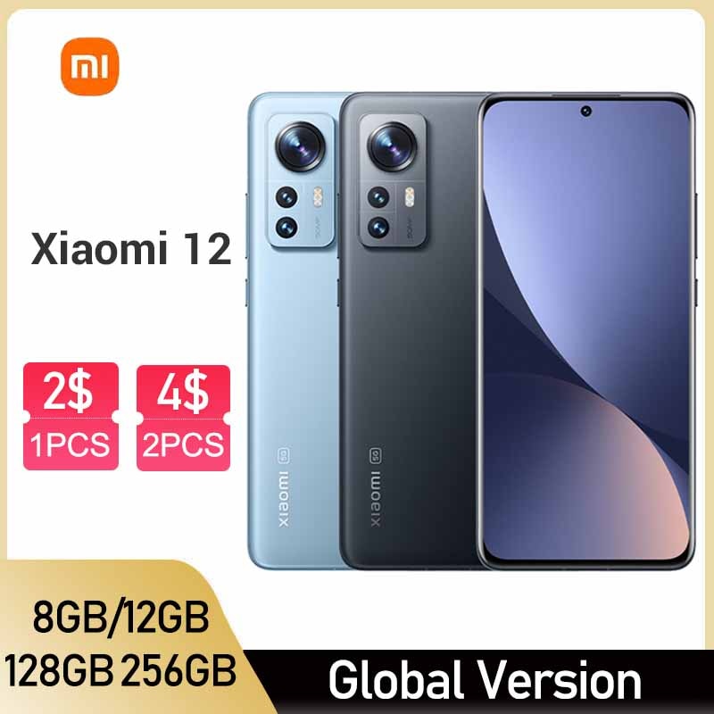 Global Version Xiaomi 12 Smartphone 128GB/ 256GB NFC Snapdragon 8 Gen