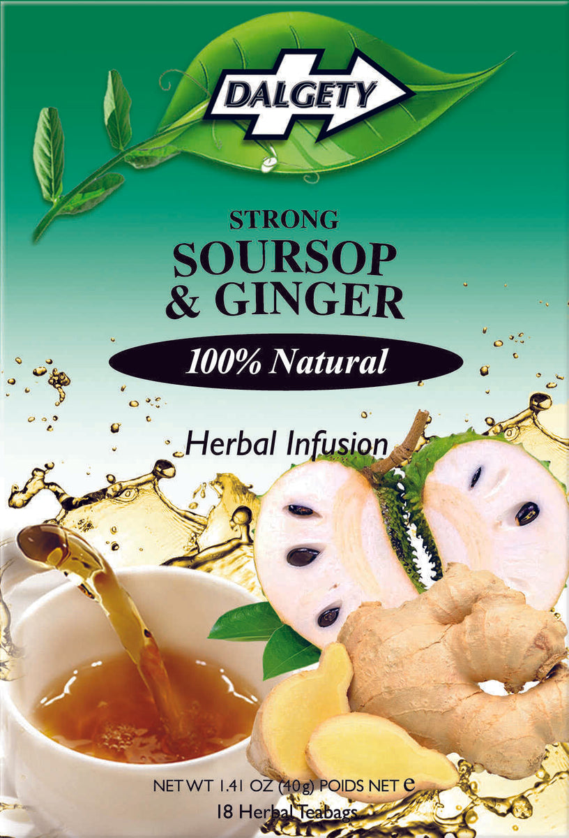 Dalgety Soursop And Ginger Herbal Infusion Carton 40g Dalgety Teas 3357