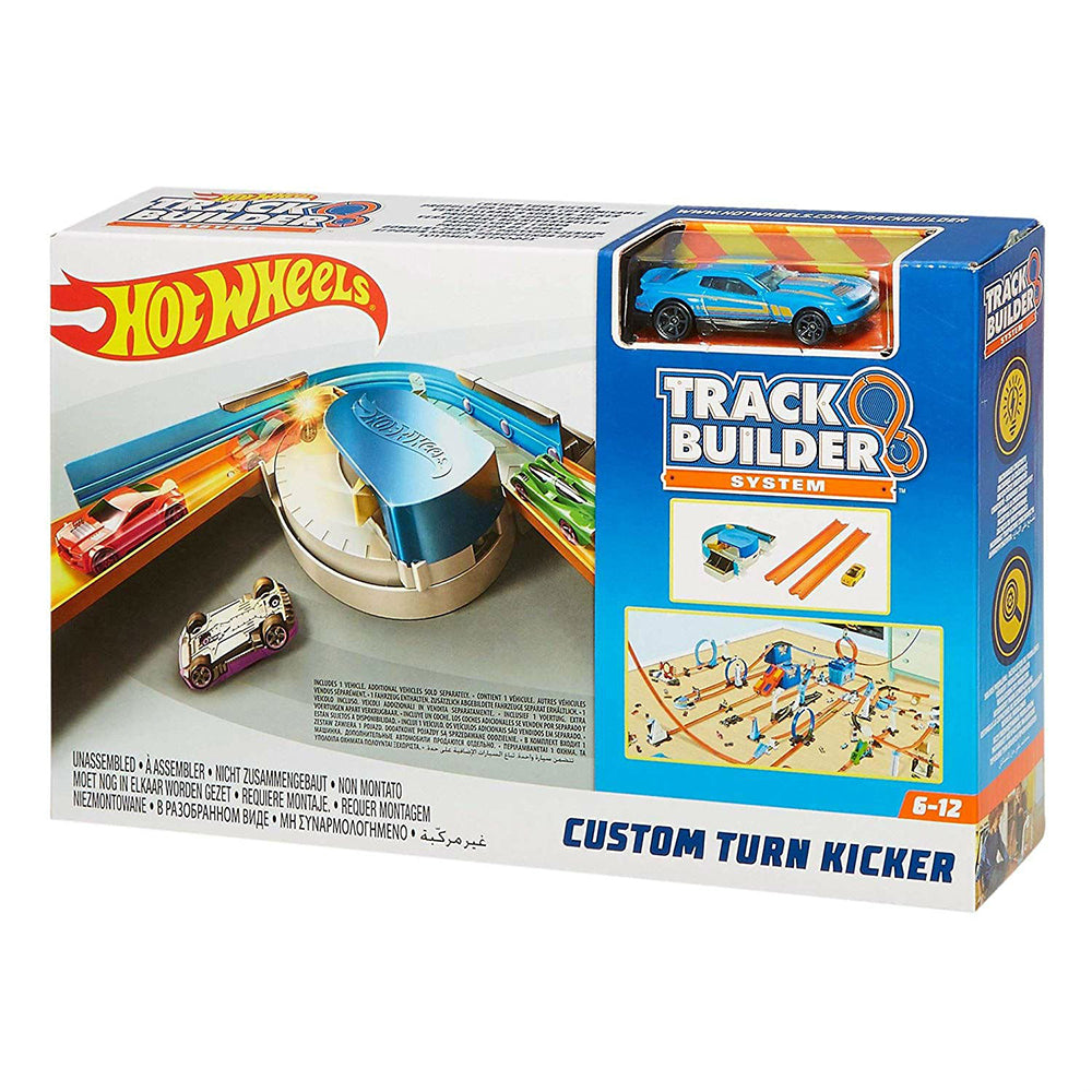 hot wheels track builder custom turn kicker