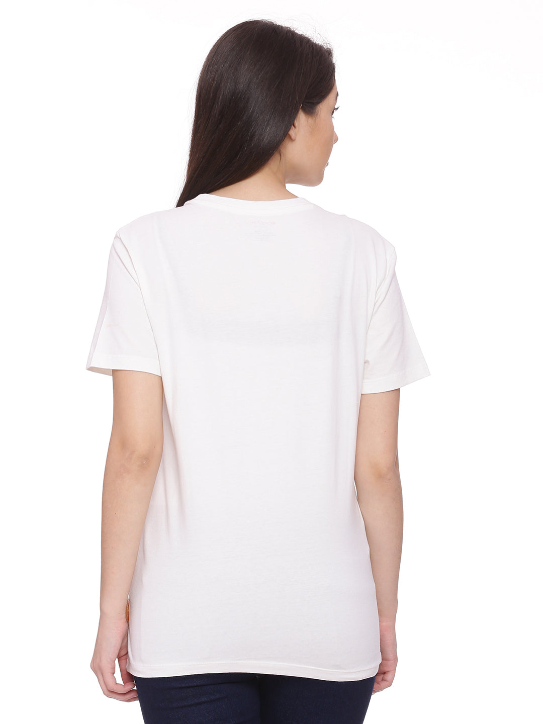 Wolfpack Women Off White Printed T-Shirt - Crosscreek