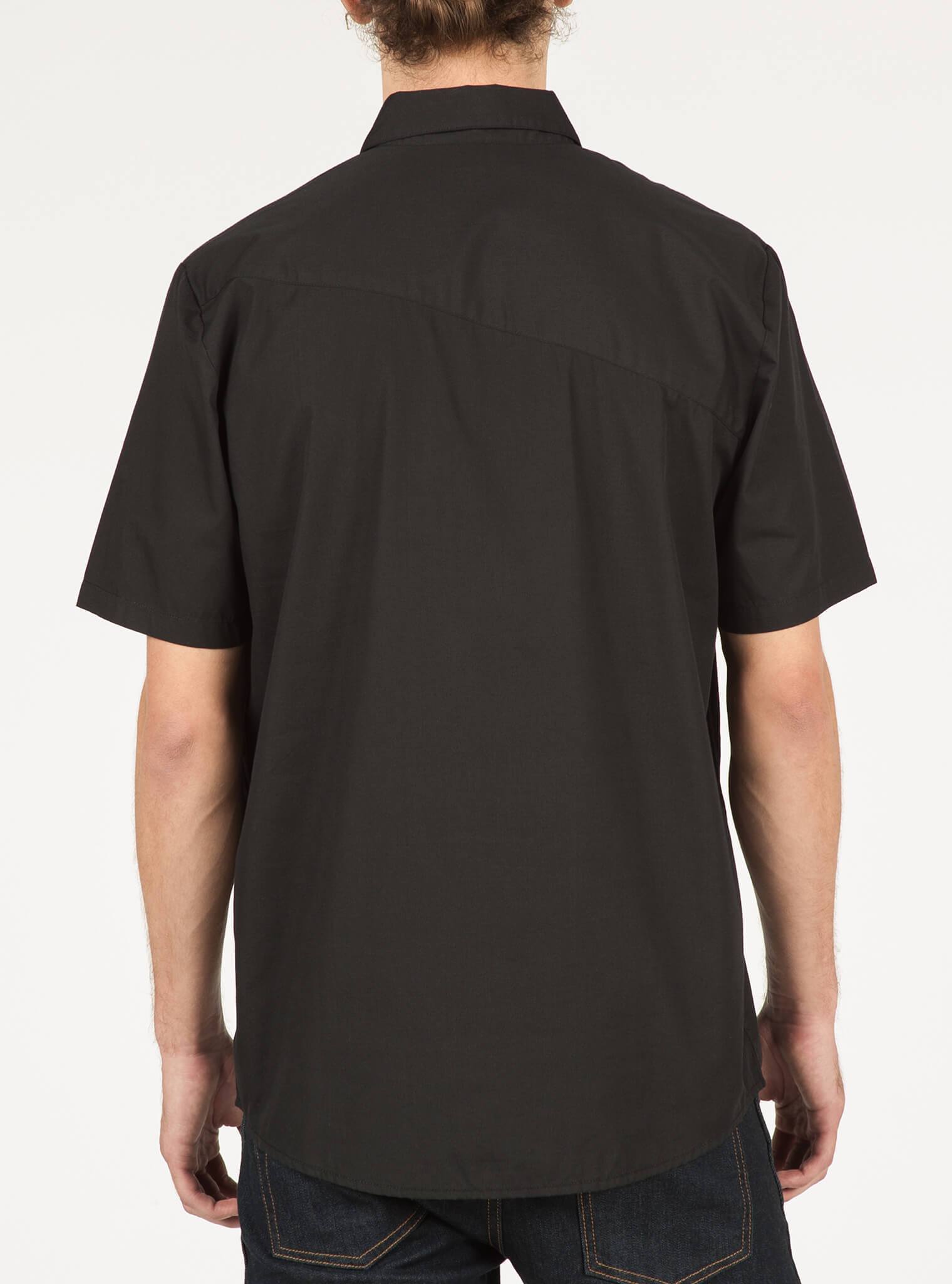 Kurzärmliges Hemd Everett Solid - Black