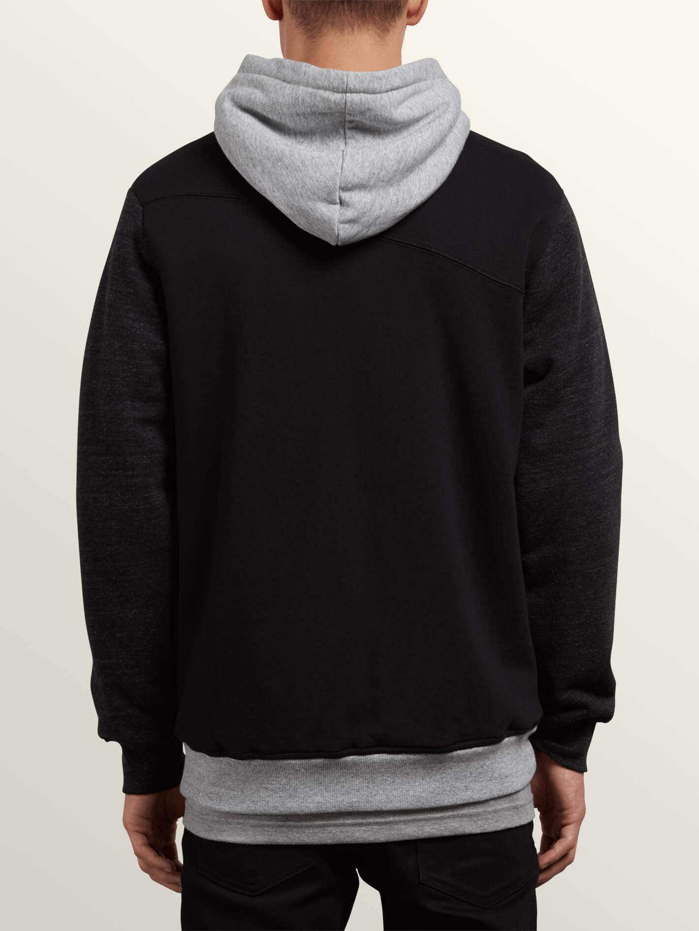 Sngl Stn Lined Zip Sweatshirts - Black Combo
