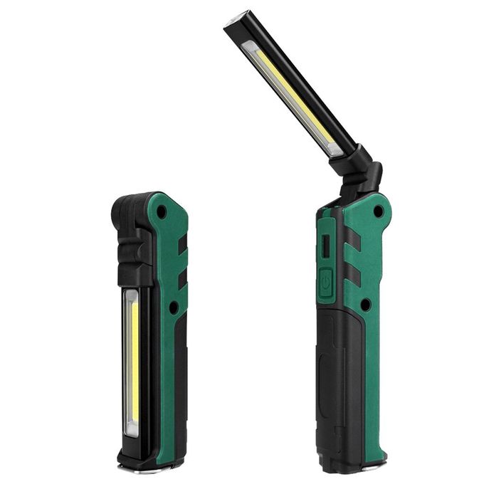 Magnet COB LED Rechargeable Work Light Flashlight with Hook Folding Torch Lamp 