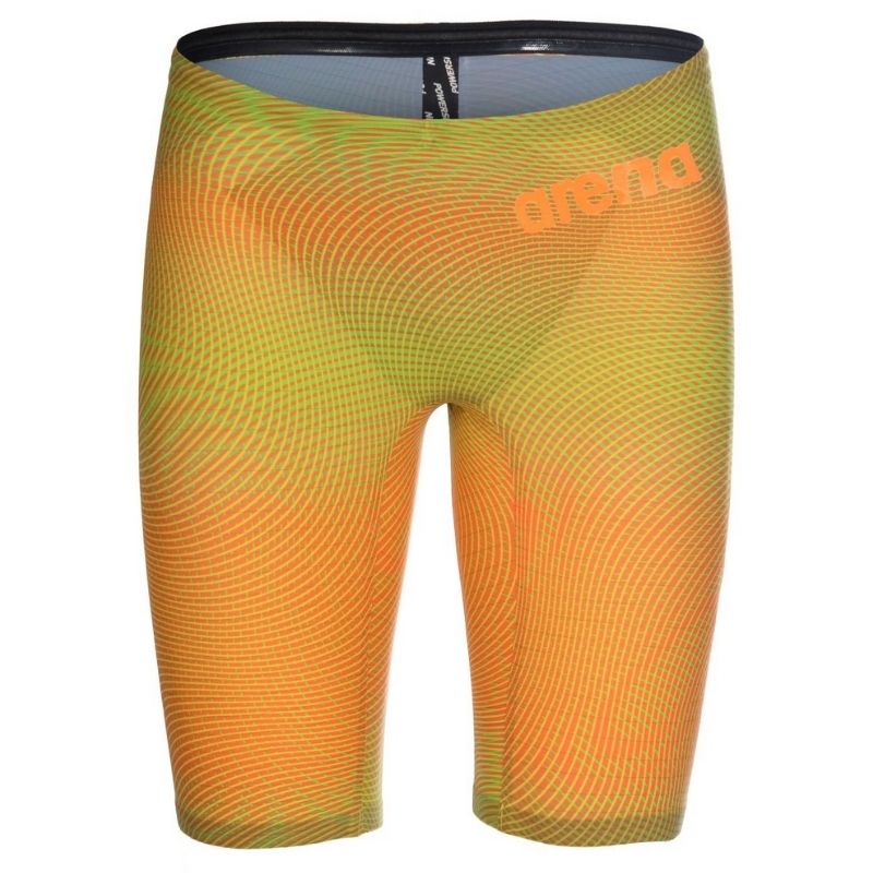 ARENA MEN'S POWERSKIN CARBON AIR2 JAMMER RACE SUIT - LIME/ORANGE