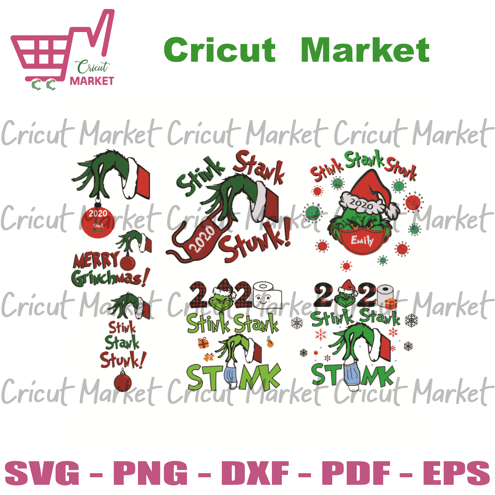 Download Christmas Grinch Bundle Svg Christmas Svg Grinch Svg Christmas Bund Cricut Market SVG, PNG, EPS, DXF File