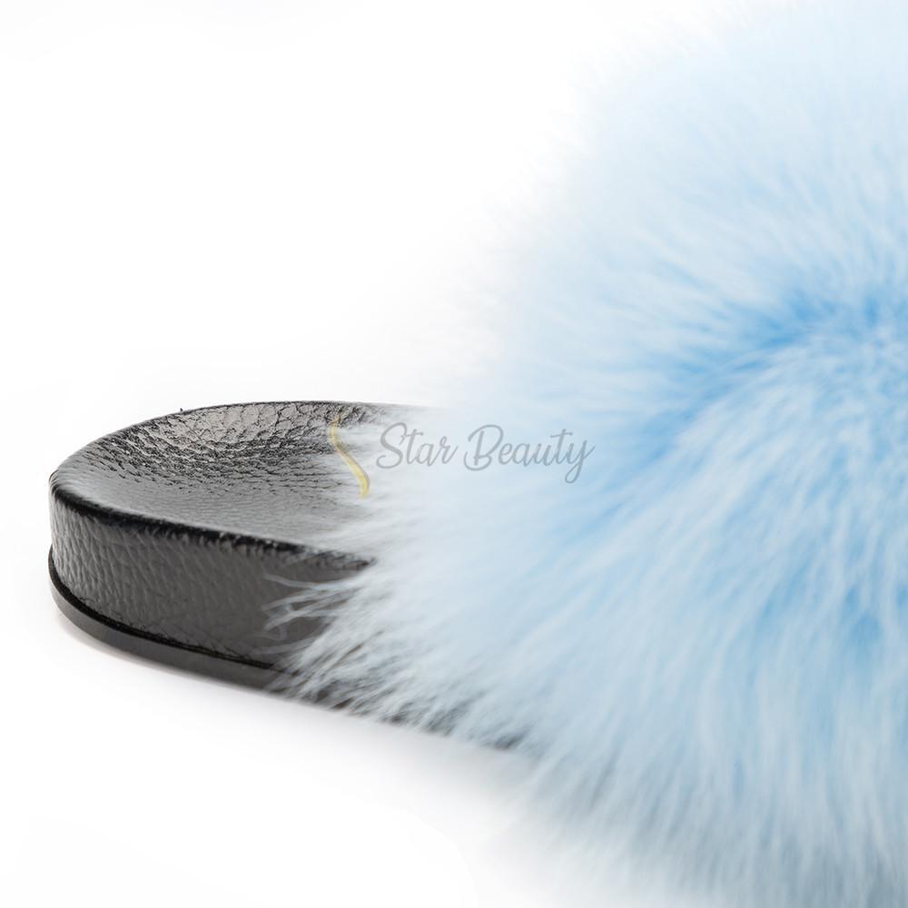 baby blue fur slides