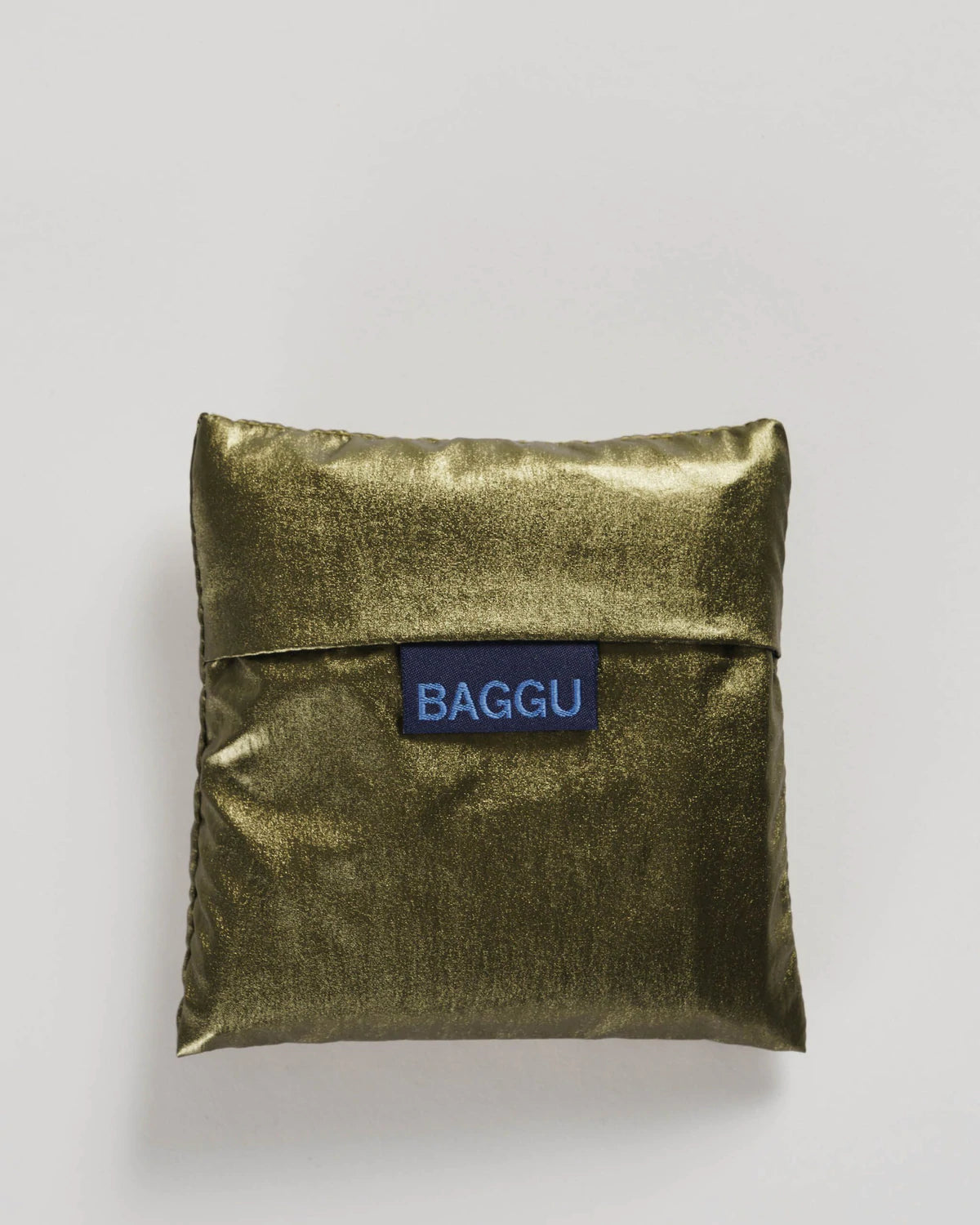 Baggu Standard Bag - Bronze Metallic Grid in carry case