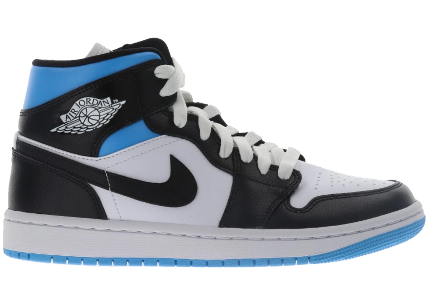 jordan 1 mids black and blue