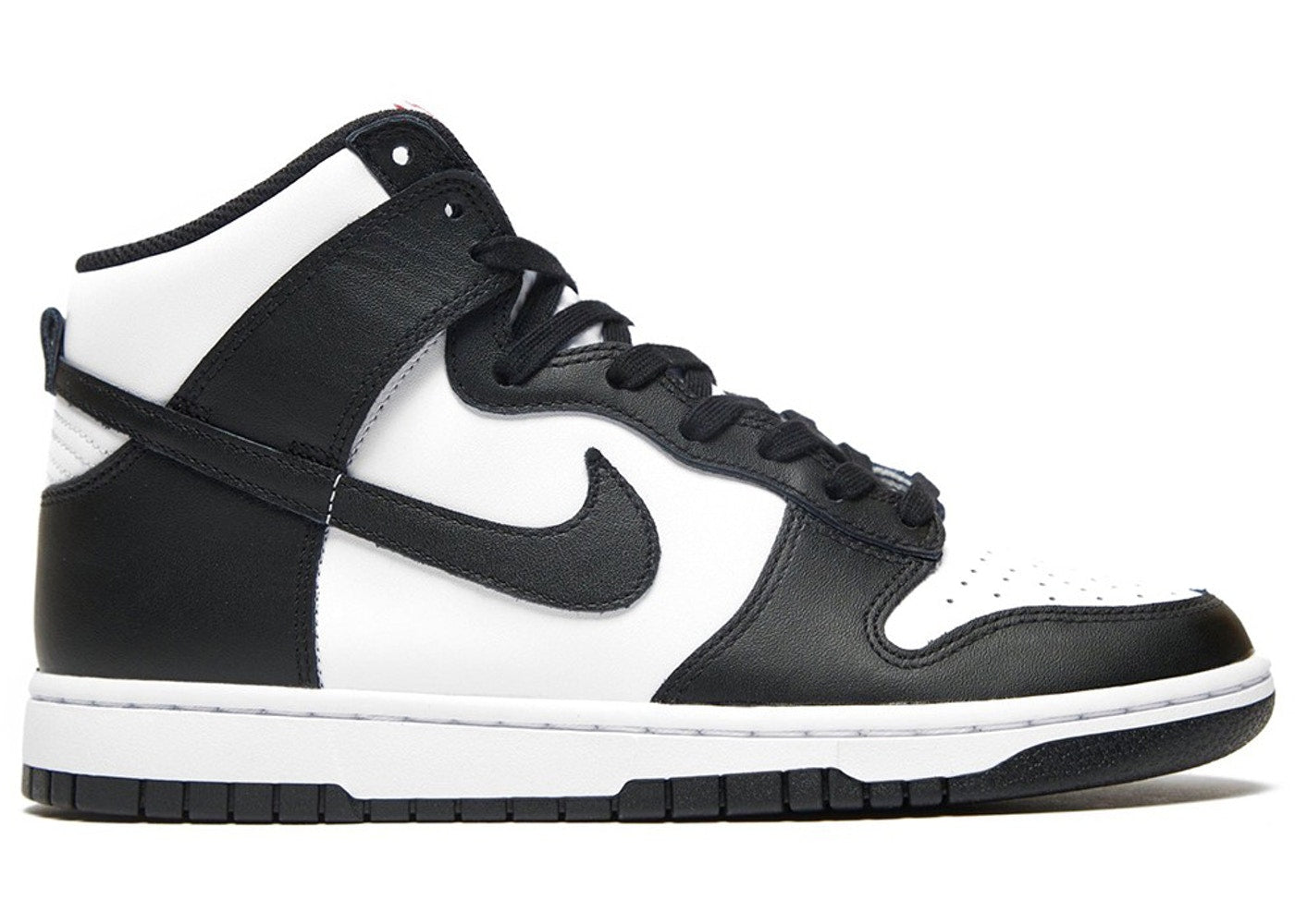 black and white high top nike dunks