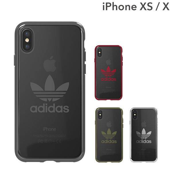 iPhoneXS/X iPhoneケース]adidasOriginalsTPUClear iPhoneケース(Logo)