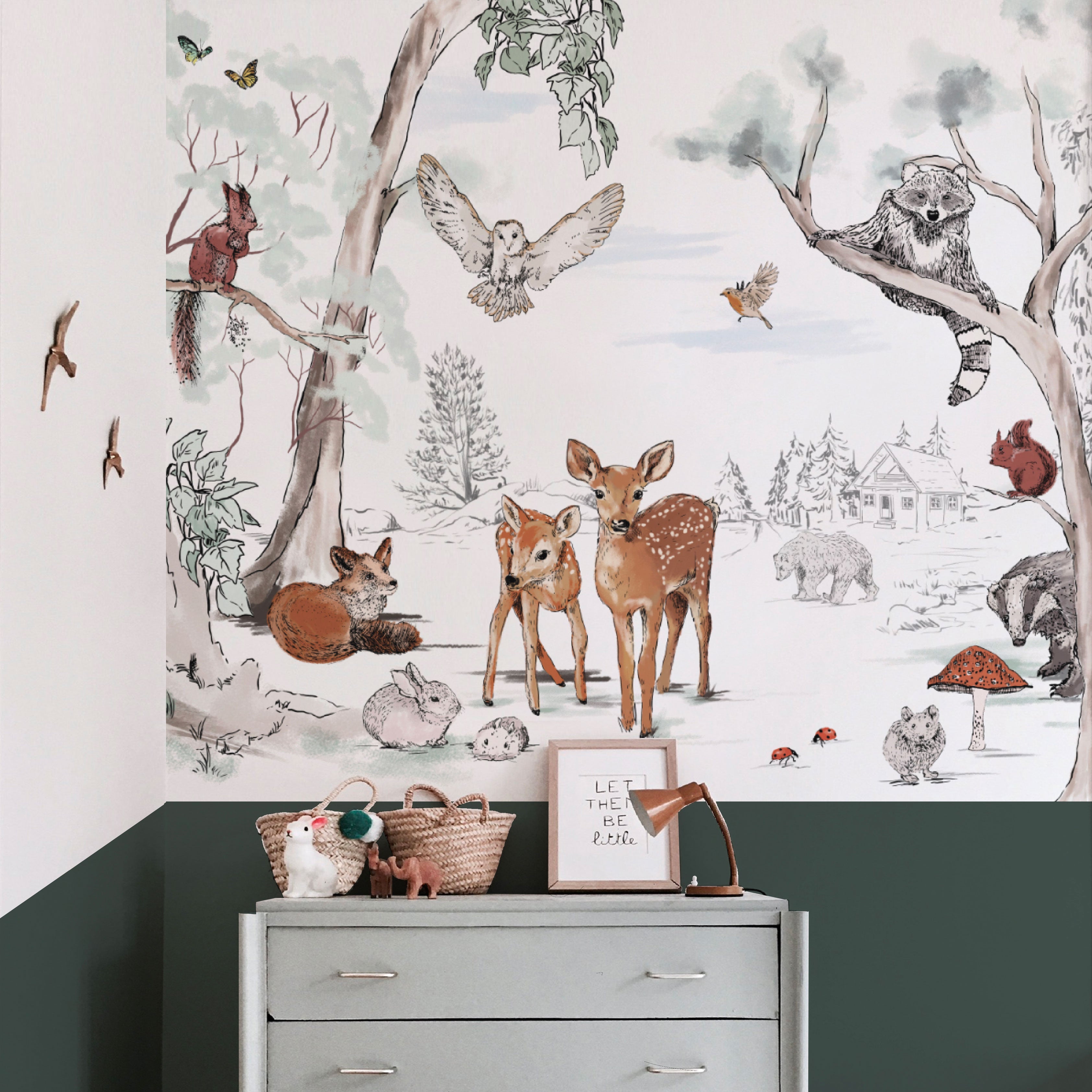 Animal Wallpaper - MAGICAL FOREST – Annet Weelink Design